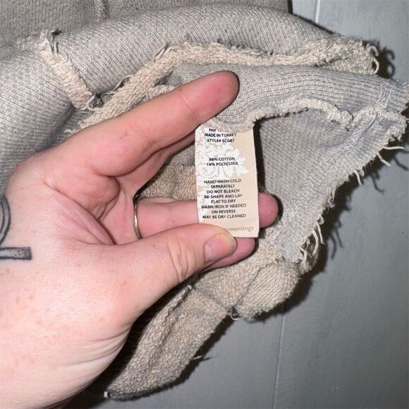 Women's‎ Plus Size Beige Oversized Jacket 3/4 Sleeve Mid-Length Spring - Picture 5 of 8